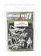 Second World War Soviet Army SMG Squad, 28 mm Scale Model Metallic Figures Blister Packaging