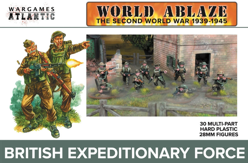 British Expeditionary Force 28 mm Scale Model Plastic Figures