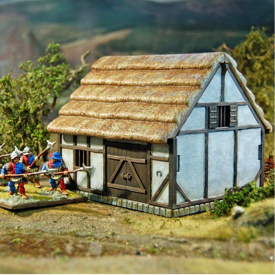 Barn 28mm Scale Building Close Up