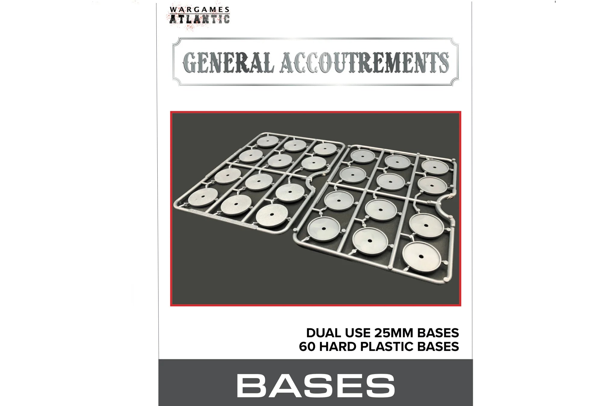 Bases, 28 mm Scale Model Plastic Bases