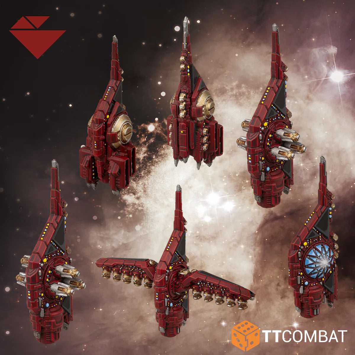 Bioficer Core Ships DFXBIO001-Dropfleet Commander Cell Ships