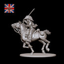 Napoleonic British Heavy Dragoons Peninsular War, 28 mm Scale Model Plastic Figures Side View Close Up