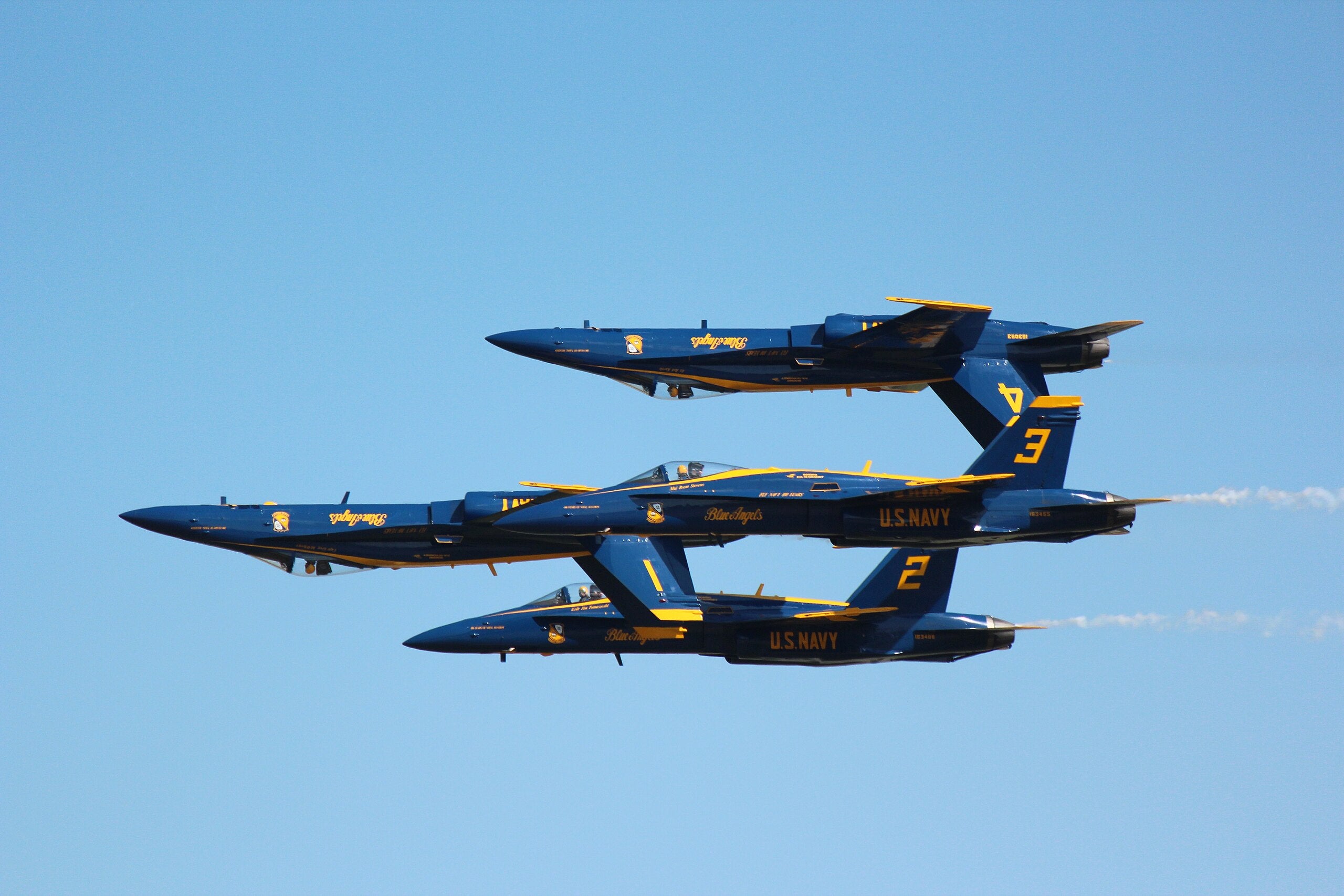 Blue Angels #1-#4 Formation F/A-18 E Super Hornet