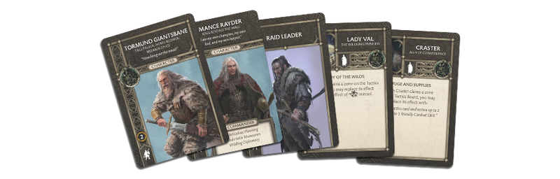 A Song of Ice & Fire Free Folk Starter Miniatures Game Set Sample Game Cards