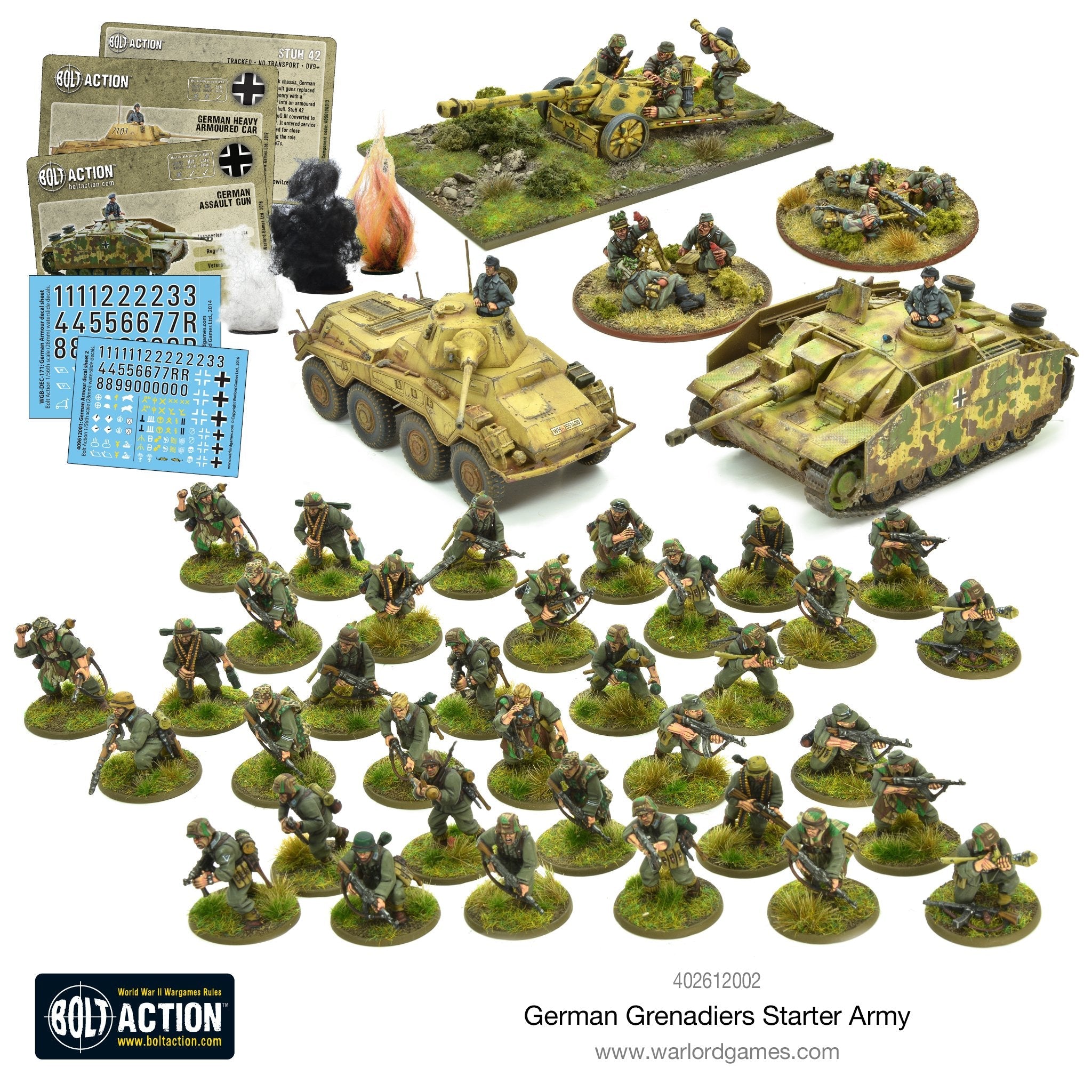 Bolt Action German Grenadiers Starter Army Full Contents