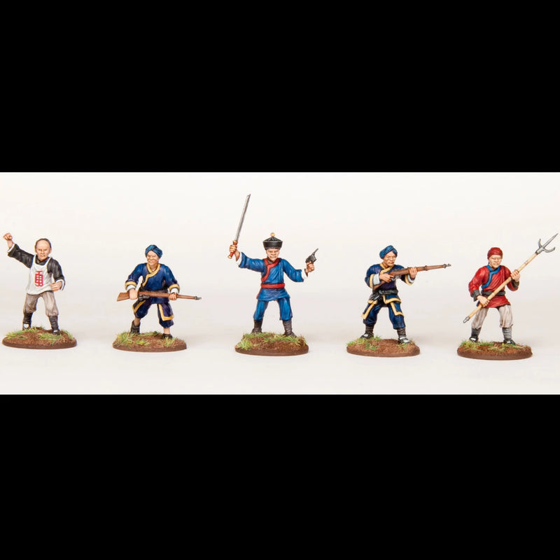 Boxers 28 mm Scale Model Plastic Figures Pained Example Close Up 2