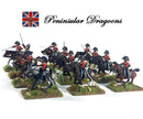 Napoleonic British Heavy Dragoons Peninsular War, 28 mm Scale Model Plastic Figures Painted Example
