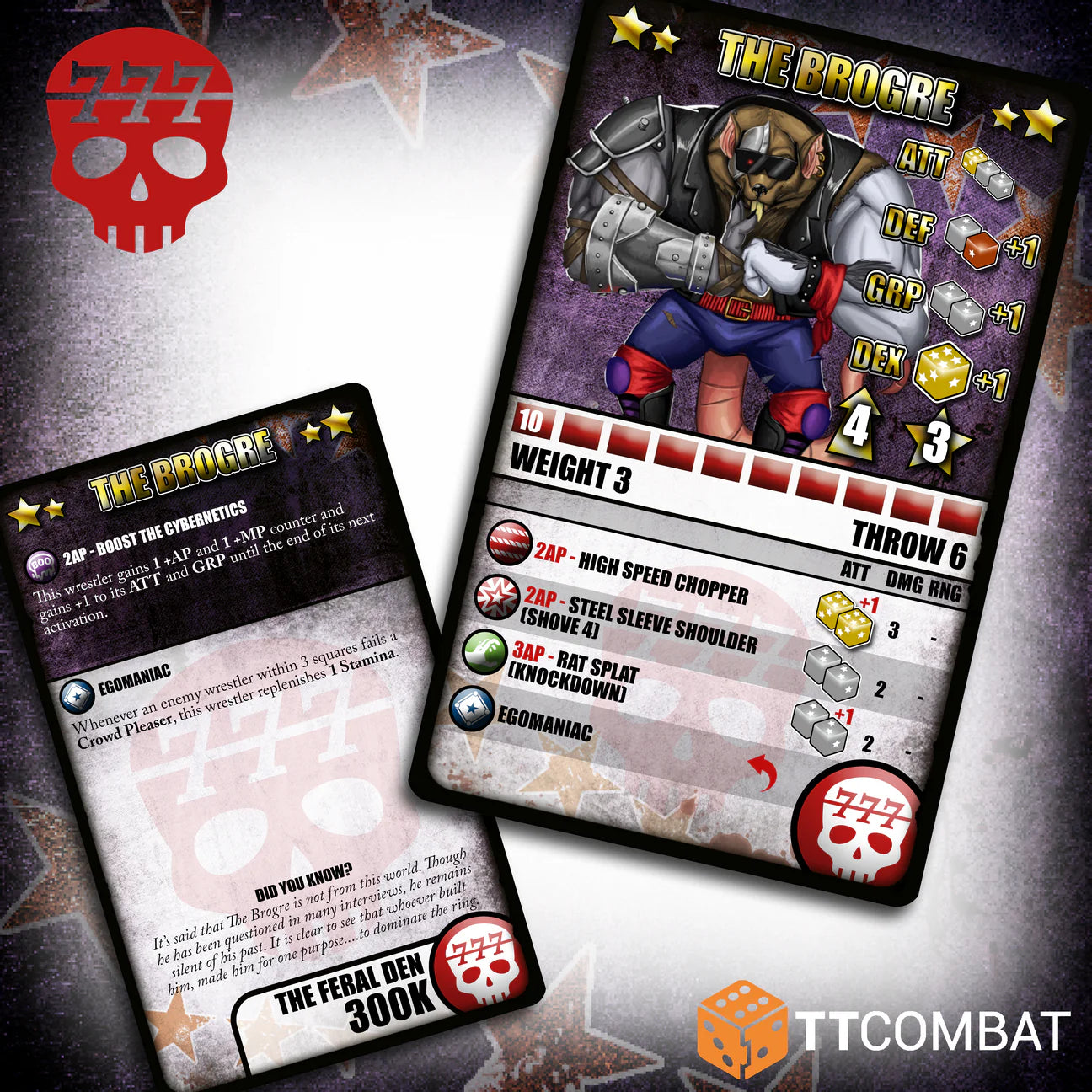 Rumbleslam Superstar The Brogre Character Card