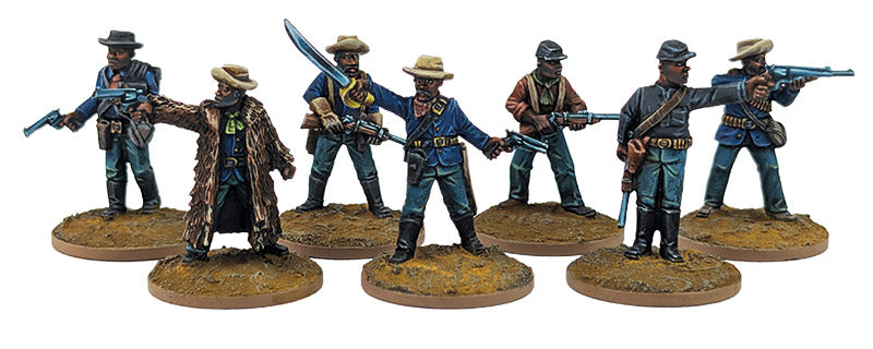 Dead Man’s Hand Buffalo Soldiers 28 mm Scale Metal Figures