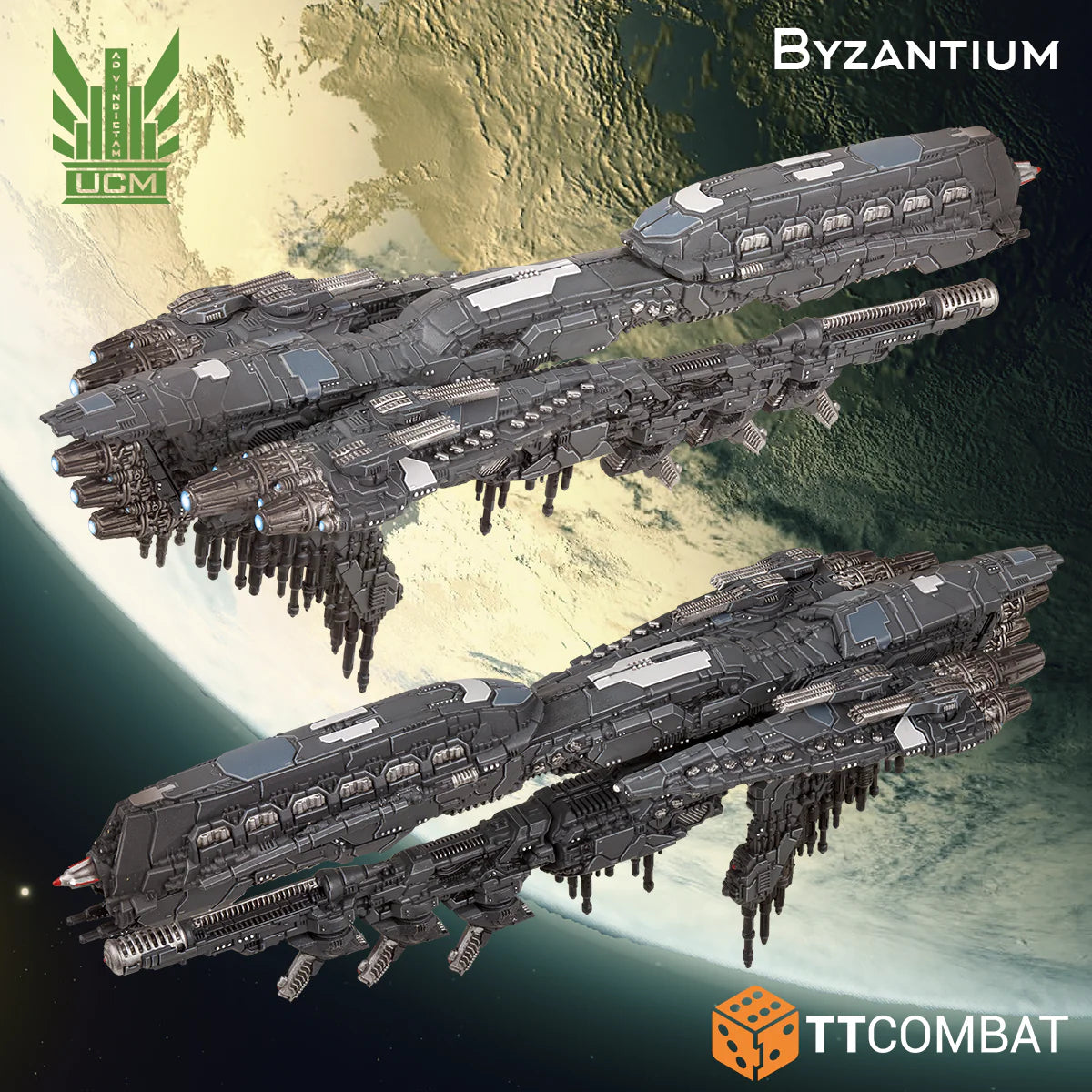 Dropfleet Commander UCM Battleship Byzantium Configuration