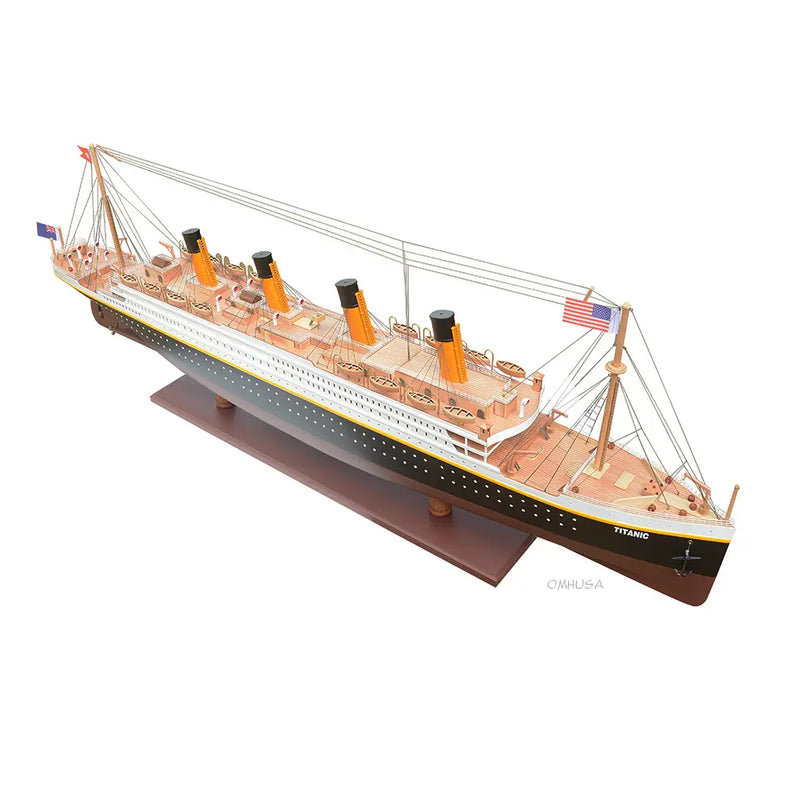 RMS Titanic (Extra Large) Wooden Scale Model Top View