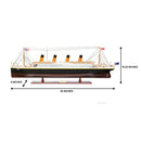 RMS Titanic (Extra Large) Wooden Scale Model Dimensions