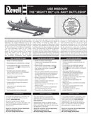 USS Missouri Battleship BB-63, 1/535 Scale Model Kit Instructions Page 1