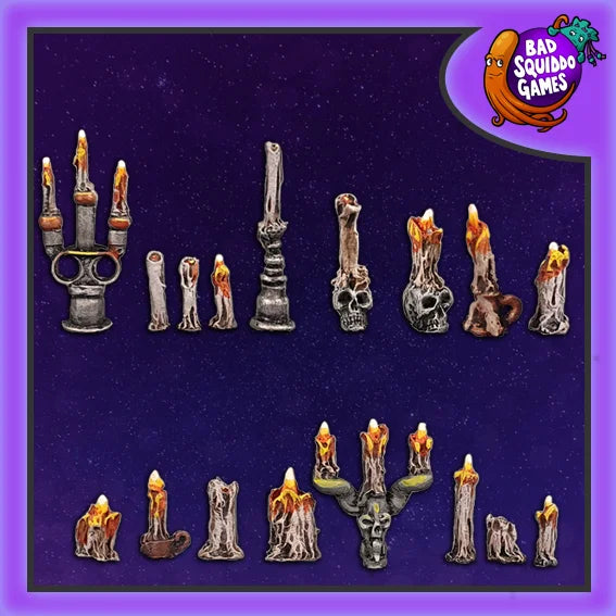 Candles and Candlesticks (17) 28 mm Scale Models