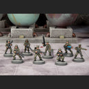 Cannon Fodder, 28 mm Scale Model Plastic Figures Painted Example