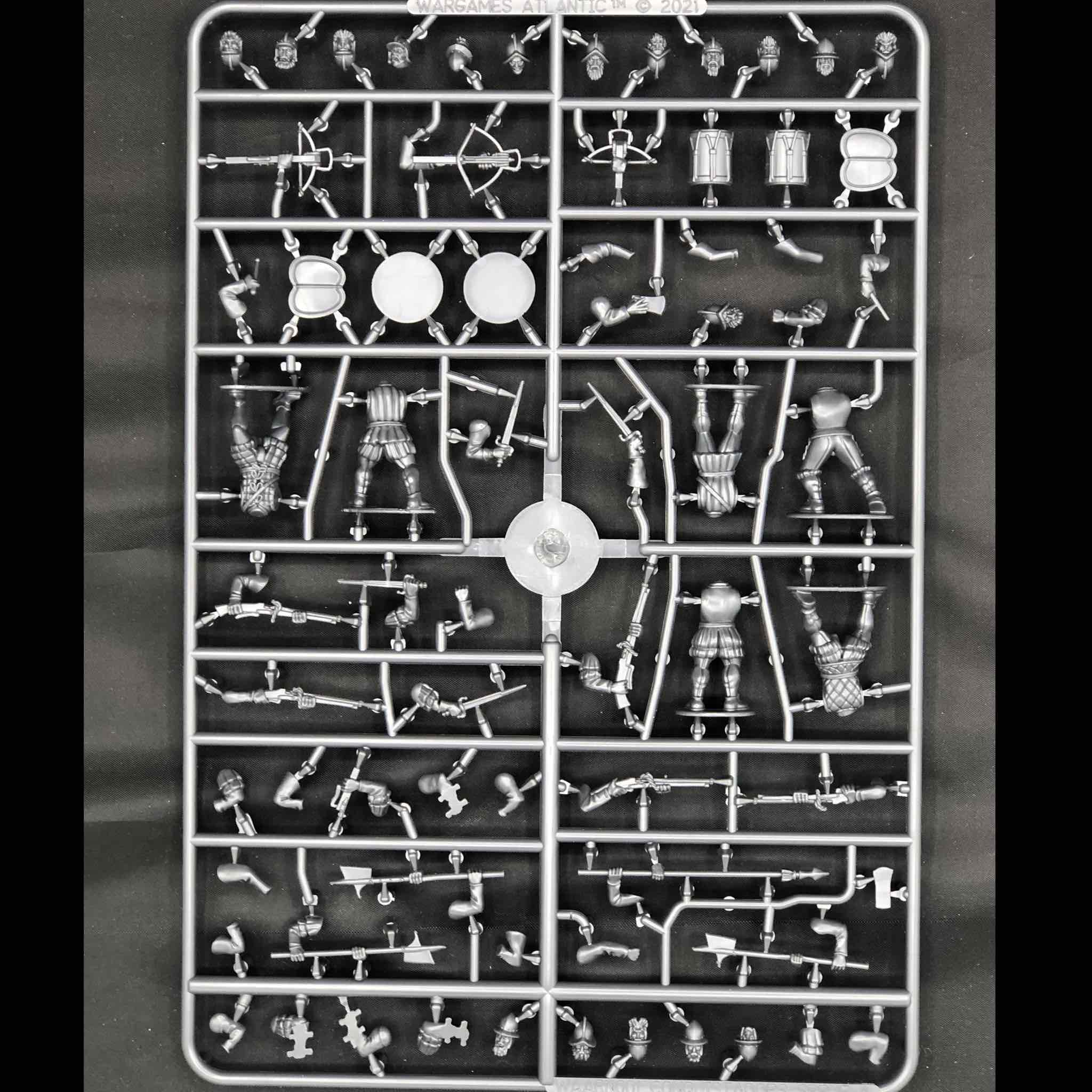 Conquistadors 28 mm Scale Model Plastic Figures Sprue