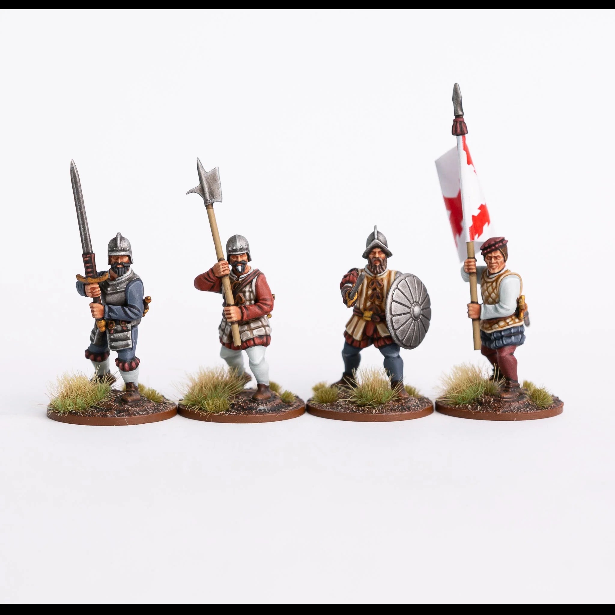 Conquistadors 28 mm Scale Model Plastic Figures Example Poses