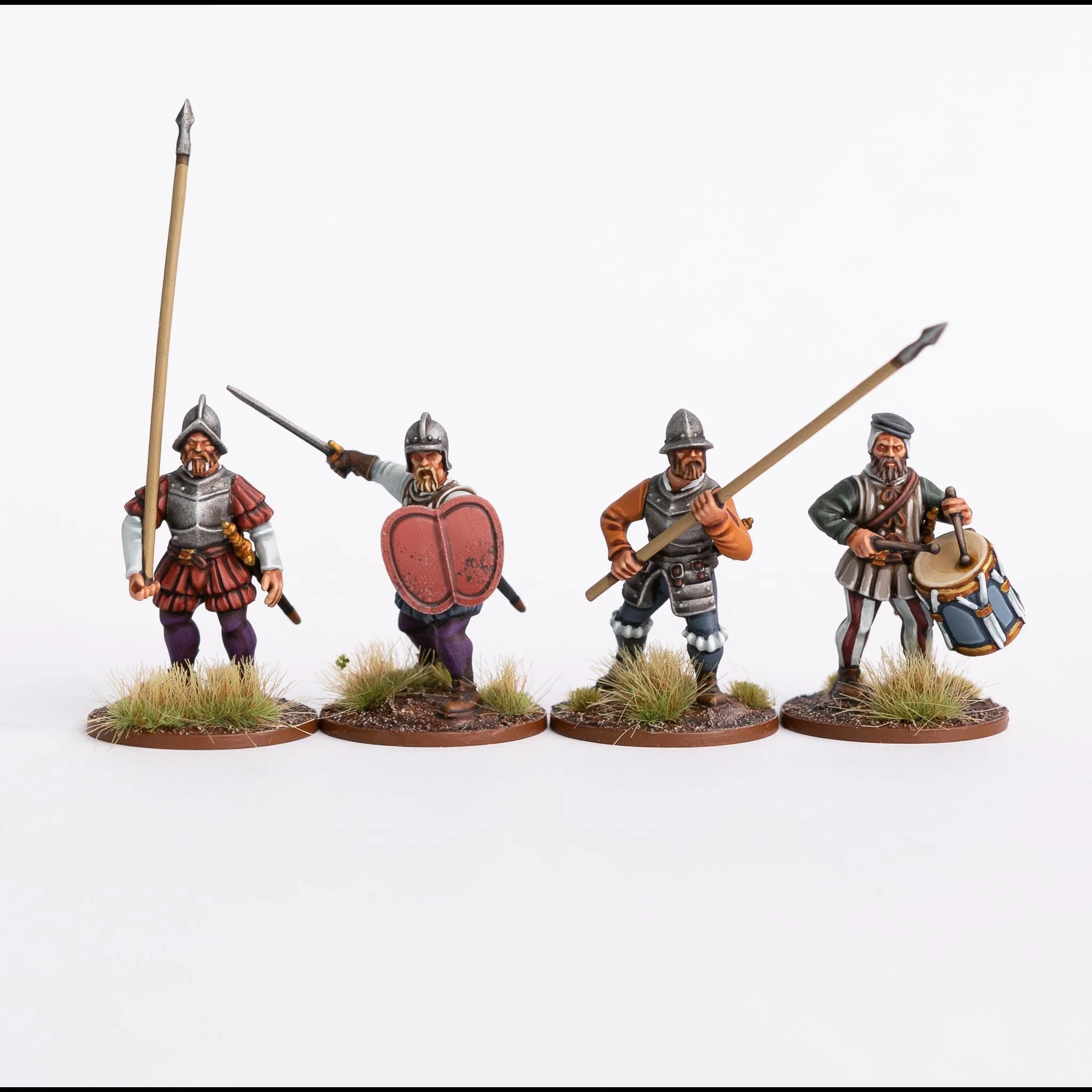 Conquistadors 28 mm Scale Model Plastic Figures Poses #2