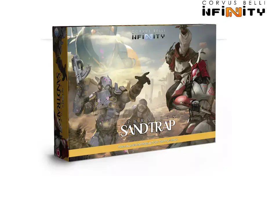 Corvus Belli Infinity Operation: Sandtrap battle pack box front