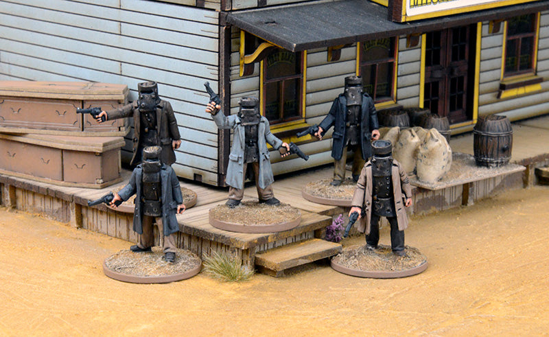 Dead Man’s Hand Kelly Gang 28 mm Scale Metal Figures Painted Figures