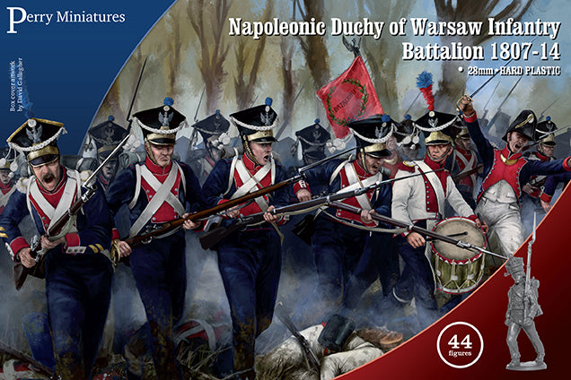 Napoleonic Duchy of Warsaw Infantry Battalion 1807 – 1814, 28 mm Scale Model Plastic Figures