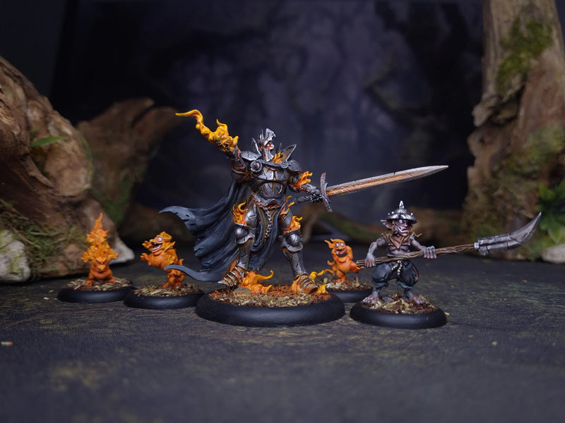 ArcWorlde Dark Lord Starter Warband, 28 mm Scale Model Metal Figures Painted Examples