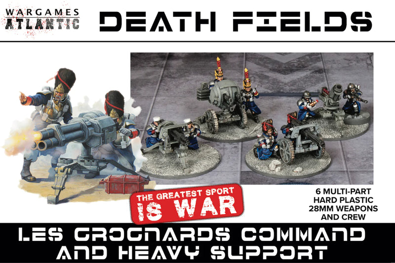 Les Grognards Command Heavy Support, 28 mm Scale Model Plastic Figures