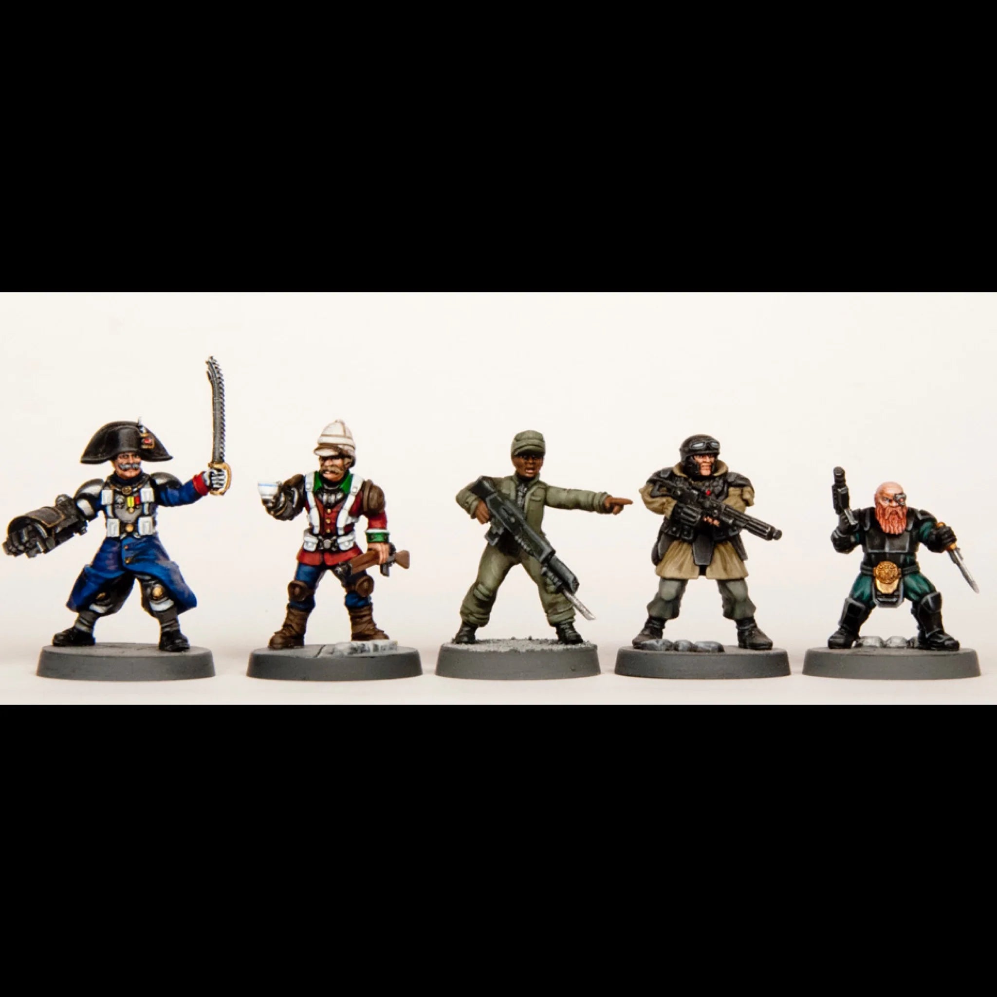 Death Fields Human Factions 28 mm Scale Model Plastic Figures