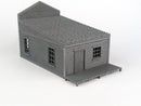 Dead Man’s Hand Barber Shop 28 mm Scale Model Plastic Scenery Rear View