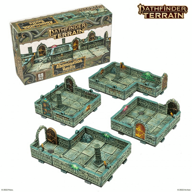 Dungeons Lasers Pathfinder Terrain Abomination Vaults Half-Height Walls Contents