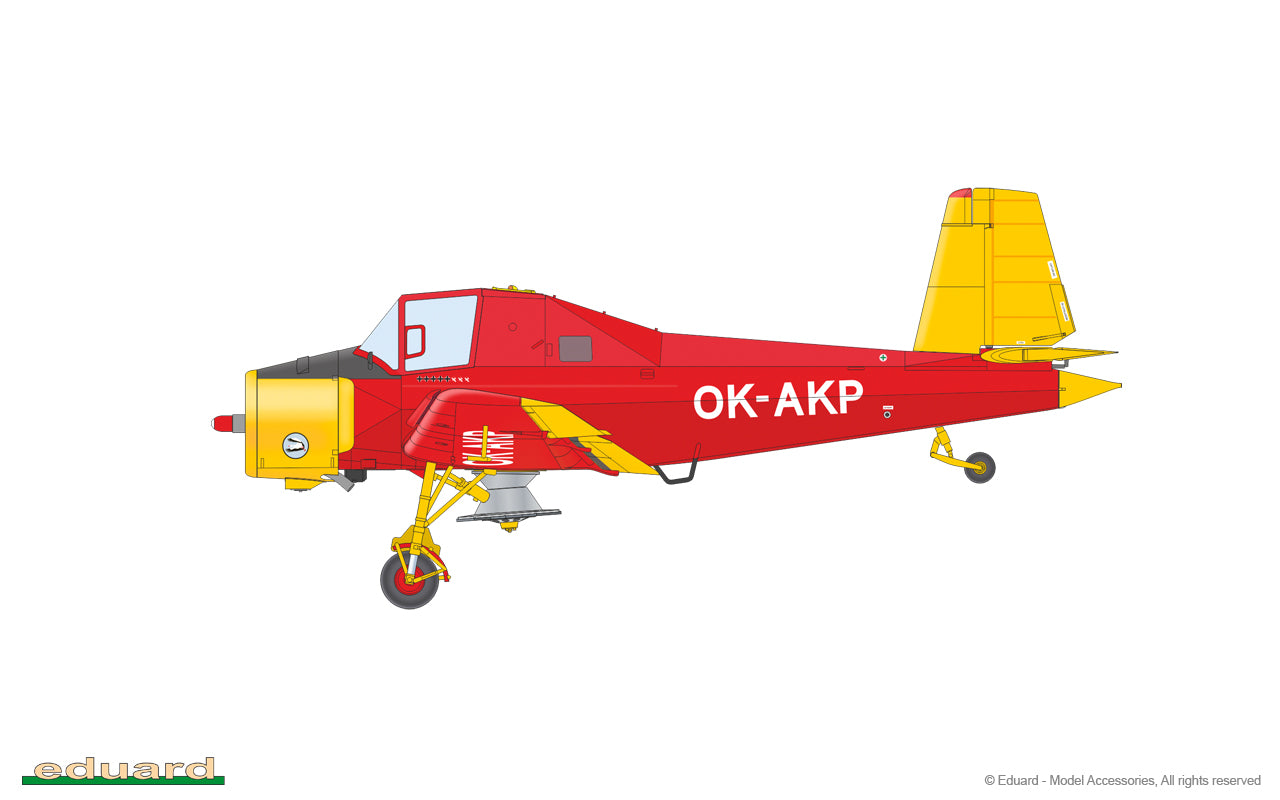 Eduard Z-37A Čmelák (Weekend Edition) 1:72 Scale Plastic Model Kit Illsutration Variant 1