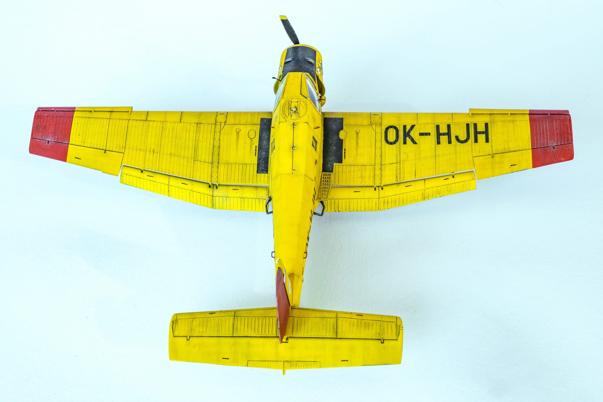Eduard Z-37A Čmelák (Weekend Edition) 1:72 Scale Plastic Model Kit Complted Top Rear View
