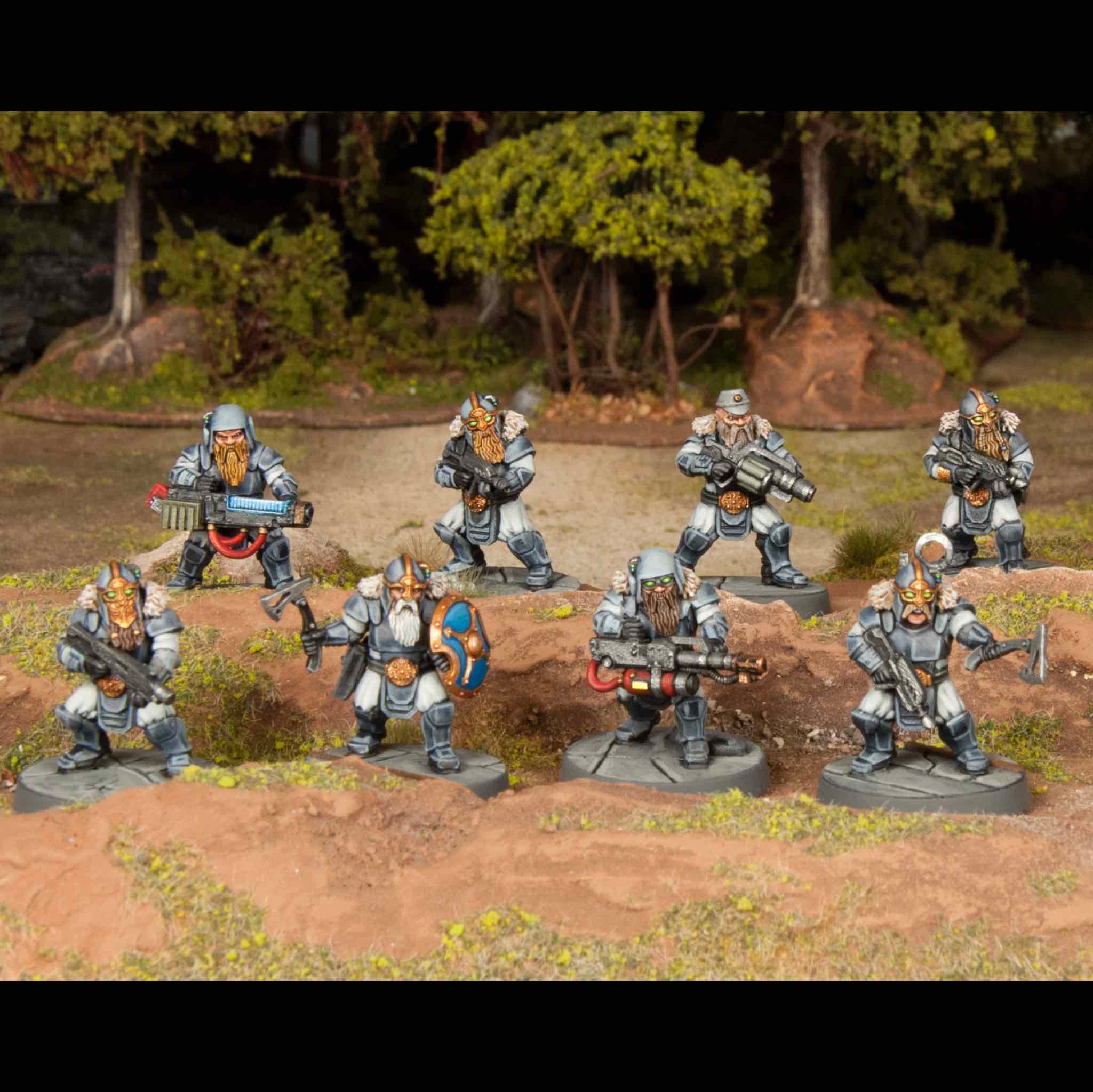 Einherjar Infantry, 28 mm Scale Model Plastic Figures