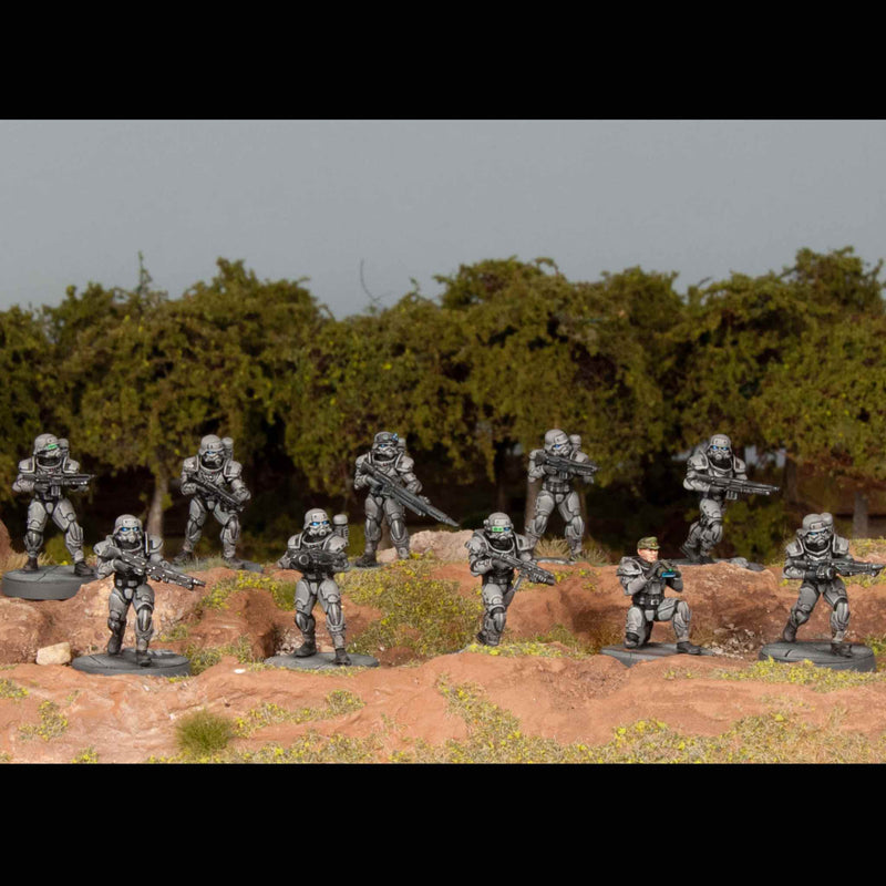 Eisenkern Stormtroopers, 28 mm Scale Model Plastic Figures Painted Example