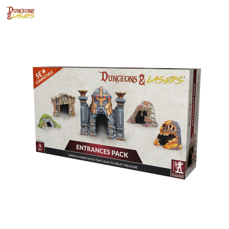 Dungeons & Lasers Entances Front of Box