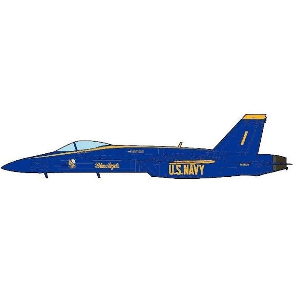 Boeing F/A-18E Super Hornet, Blue Angels 2021, 1:144 Scale Diecast Model Illustration