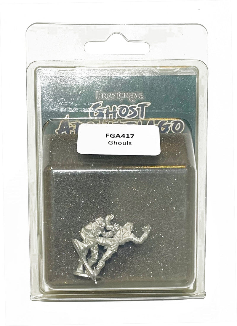 Frostgrave Ghost Archipelago Ghouls, 28 mm Scale Model Metal Figure Blister Package