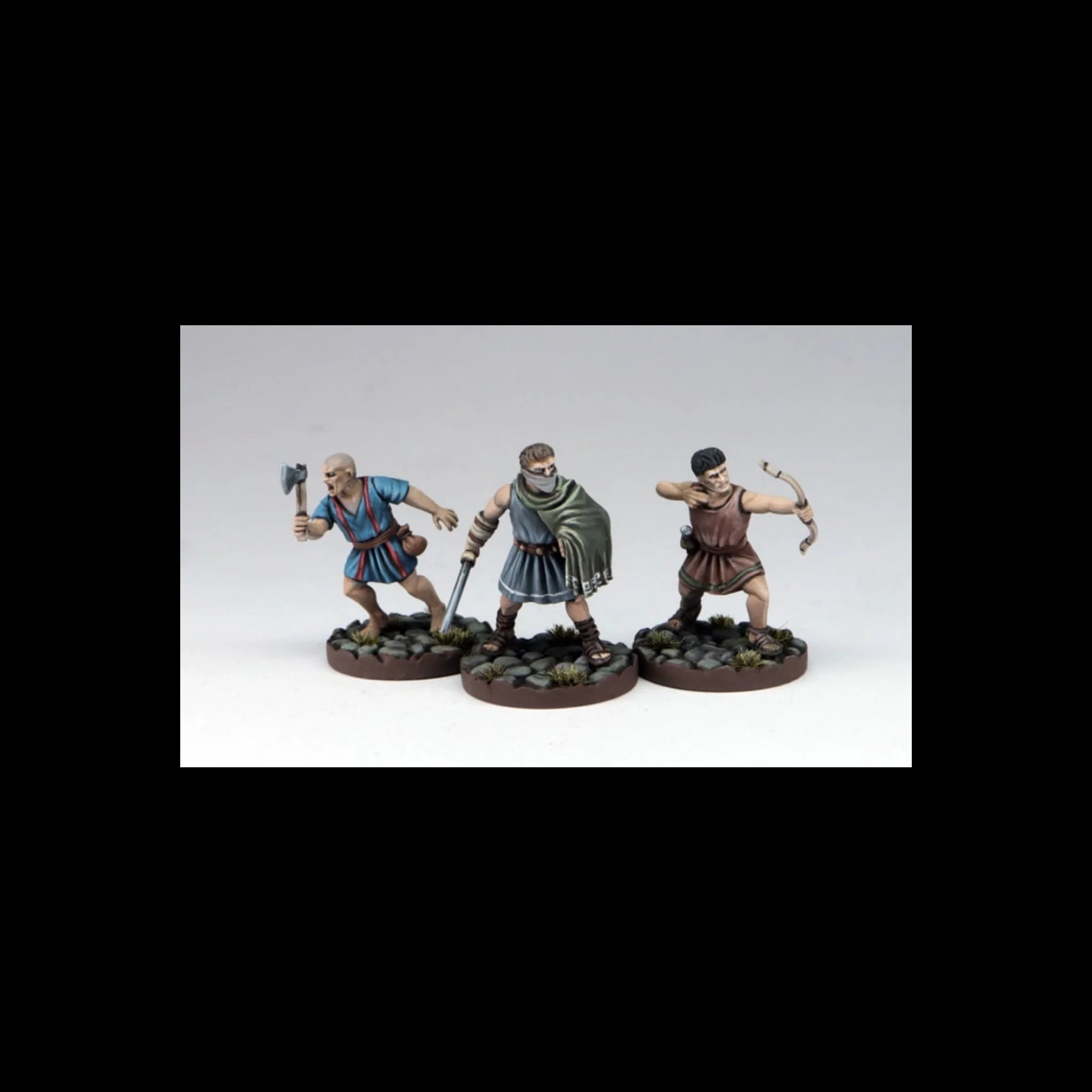 Citizens of Rome, 28 mm Scale Model Plastic Figures Close Up Poses