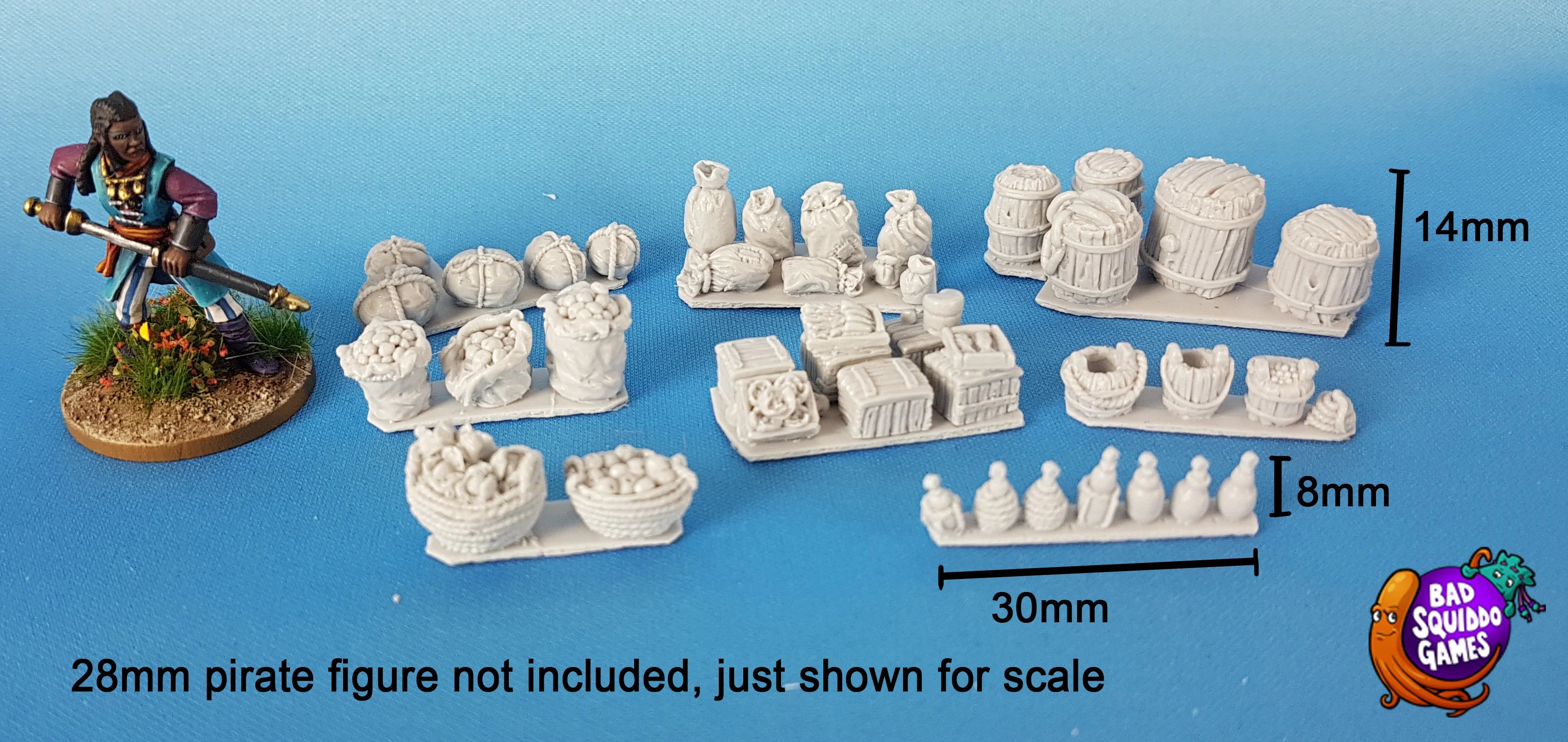 Food Supplies Basing Kit (39) 28 mm Scale Models