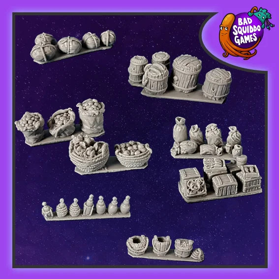 Food Supplies Basing Kit (39) 28 mm Scale Models