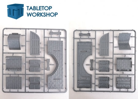 Fortified Wall Gate 28mm Scale Example Sprues
