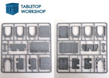 Fortified Wall Gate Tabletop Workshop Sample Sprues 2