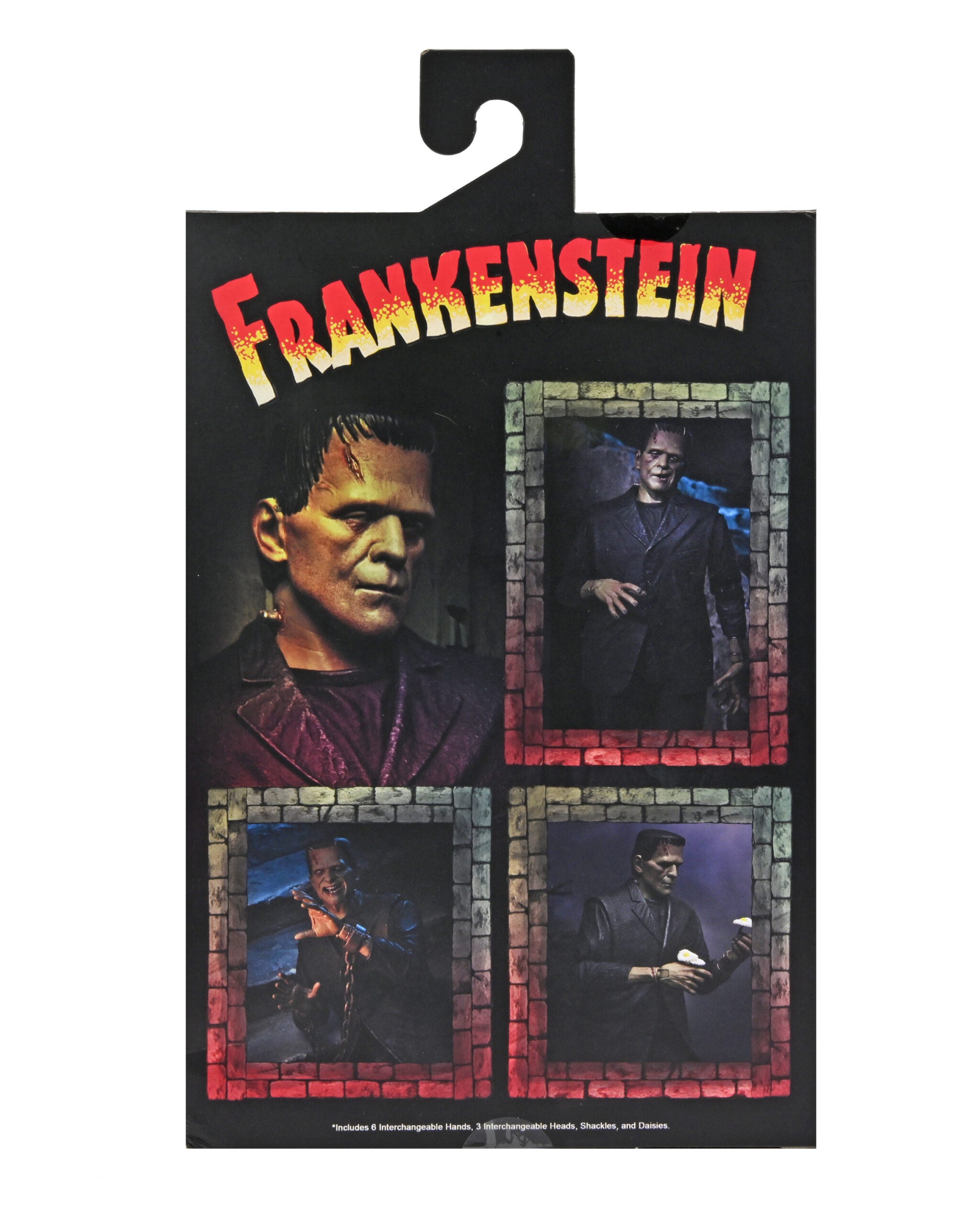 Ultimate Frankenstein’s Monster (Color) 7” Scale Action Figure Back of Box