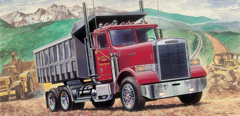 Freightliner Heavy Dumper Truck 1/24 Scale Model Kit Box Art