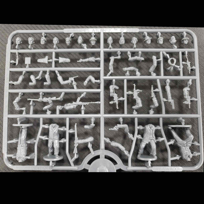 Partisans French Resistance 28 mm Scale Model Plastic Figures Frame Example