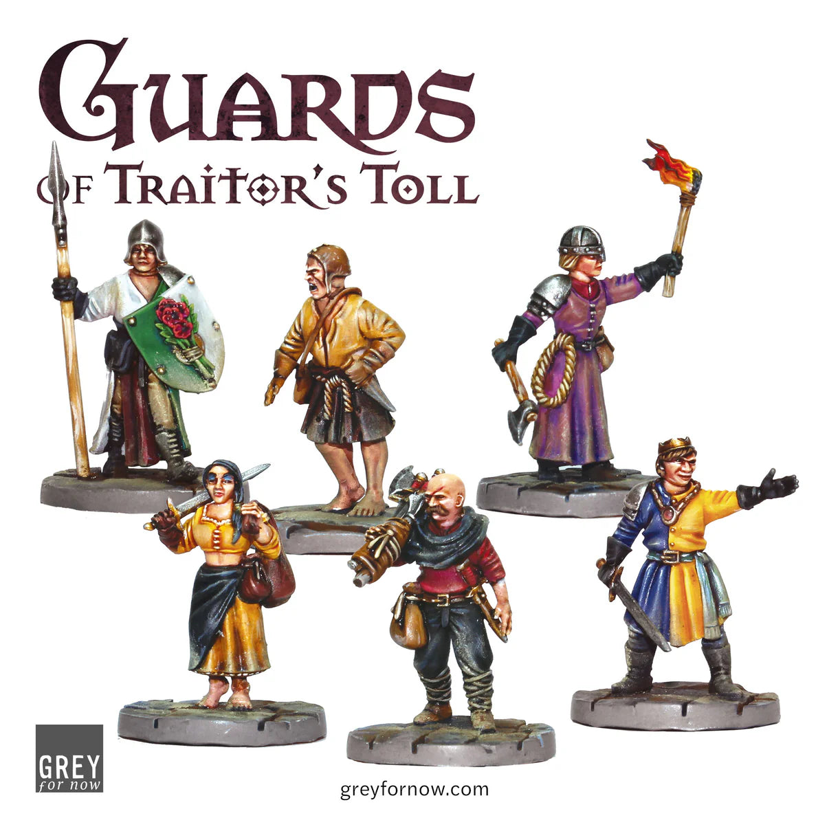 Grey For Now Games Guards of Traitor’s Toll Busy Streets Expansion 28mm Cityfolk miniatures