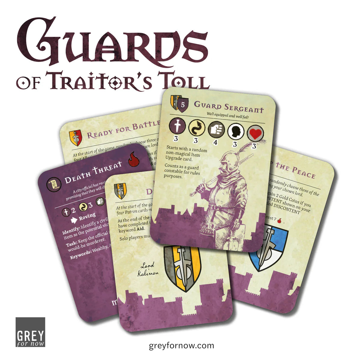 Grey For Now Games Guards of Traitor’s Toll Busy Streets Expansion cards