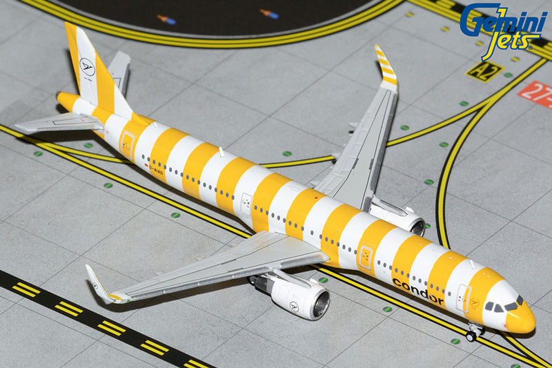 Airbus A321 Condor (D-AIAD) "Yellow Stripers" 1:400 Scale Model