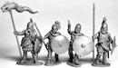 Late Roman Unarmored Infantry, 28 mm Scale Model Plastic Figures Unpainted Examples