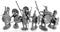 Greek Hoplites, 28 mm Scale Model Plastic Figures Unpainted Examples